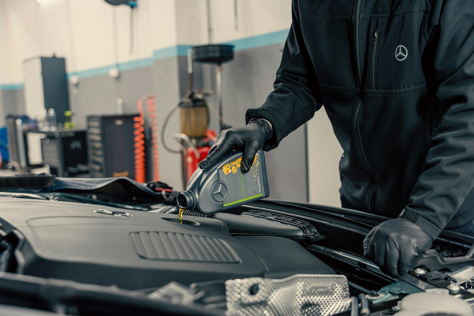 Engine bay cleaning